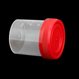 Maxbell 4x5x 40ml Plastic Graduated Measuring Specimen Cup Sterile Container with Lid