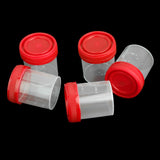 Maxbell 4x5x 40ml Plastic Graduated Measuring Specimen Cup Sterile Container with Lid