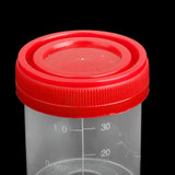 Maxbell 4x5x 40ml Plastic Graduated Measuring Specimen Cup Sterile Container with Lid