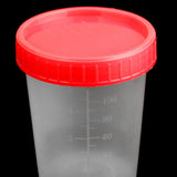Maxbell 6x120ml 4oz Plastic Graduated Measuring Specimen Cup Sterile Container w/ Lid