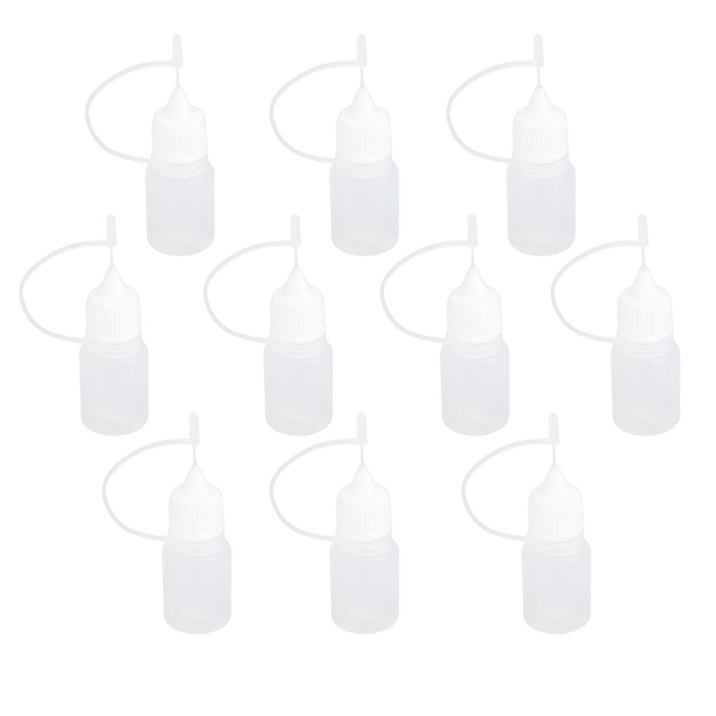 Maxbell Maxbell 10pcs 5ml Needle Tip Empty Plastic Squeezable Dropper Bottles Liquid Storage