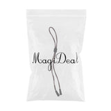Maxbell 4xSilica Gel Tooth Hole Mount Glasses Sunglasses Cord Anti-Slip Holder Brown