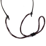 Maxbell 4xSilica Gel Tooth Hole Mount Glasses Sunglasses Cord Anti-Slip Holder Brown