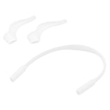 Maxbell 3xChildren's sunglasses Silicone Band Strap + Anti Slip Ear Hooks Holder White