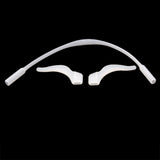 Maxbell 3xChildren's sunglasses Silicone Band Strap + Anti Slip Ear Hooks Holder White