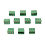 Maxbell 4x10pcs 3Pin Plug-in Terminal Block DG128 Screw KF128-3P Pitch 5.08MM 300V/10A