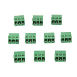 Maxbell 4x10pcs 3Pin Plug-in Terminal Block DG128 Screw KF128-3P Pitch 5.08MM 300V/10A