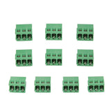 Maxbell 4x10pcs 3Pin Plug-in Terminal Block DG128 Screw KF128-3P Pitch 5.08MM 300V/10A