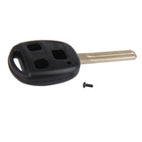 Maxbell Remote Key Keyless FOB Replacement Case 3 Button Short Blade Shell For Lexus