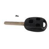 Maxbell Remote Key Keyless FOB Replacement Case 3 Button Short Blade Shell For Lexus