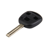 Maxbell Remote Key Keyless FOB Replacement Case 3 Button Short Blade Shell For Lexus