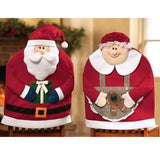 Maxbell Mr Santa Claus Father Christmas Kitchen Dining Table Chair Back Cover Decor