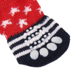 Maxbell 4 Pairs  New Puppy Dog Cute Cartoon Non-Slip Socks Pet Slippers Size S and M
