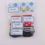 Maxbell Maxbell Pet Dog Puppy Shoes Slippers Non-Slip Socks Star Stripes w/ Paw Prints XL