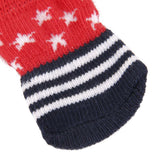 Maxbell Maxbell Pet Dog Puppy Shoes Slippers Non-Slip Socks Star Stripes w/ Paw Prints XL