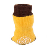 Maxbell Maxbell Pet Dog Puppy Shoes Slippers Non-Slip Socks Shoelace Pattern w/ Paw Prints L