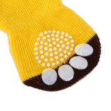 Maxbell Maxbell Pet Dog Puppy Shoes Slippers Non-Slip Socks Shoelace Pattern w/ Paw Prints L
