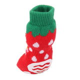 Maxbell Maxbell New Puppy Dog Cute Cartoon Non-Slip Socks Pet Slippers Size M