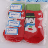 Maxbell Maxbell Christmas Snowman Pet Dog Puppy Cat Non-Slip Socks with Paw Prints Size XL