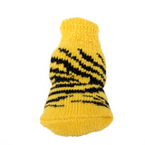 Maxbell Maxbell Pet Dog Puppy Cat Non-Slip Non-skid Shoes Slippers Socks Yellow Size S