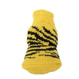 Maxbell Maxbell Pet Dog Puppy Cat Non-Slip Non-skid Shoes Slippers Socks Yellow Size L