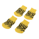 Maxbell Maxbell Pet Dog Puppy Cat Non-Slip Non-skid Shoes Slippers Socks Yellow Size XL