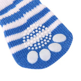 Maxbell Maxbell Striped Pet Dog Doggie Socks Paws Covers w/ Non-slip Bottom -Size S