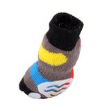 Maxbell Maxbell Multicolor Pet Dog Doggie Socks Paws Covers w/ Non-slip Bottom -Size M