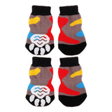 Maxbell Maxbell Multicolor Pet Dog Doggie Socks Paws Covers w/ Non-slip Bottom -Size M