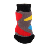 Maxbell Maxbell Multicolor Pet Dog Doggie Socks Paws Covers w/ Non-slip Bottom -Size M