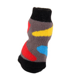 Maxbell Maxbell Multicolor Pet Dog Doggie Socks Paws Covers w/ Non-slip Bottom -Size M
