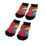 Maxbell Maxbell Multicolor Pet Dog Doggie Socks Paws Covers w/ Non-slip Bottom -Size XL