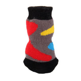 Maxbell Maxbell Multicolor Pet Dog Doggie Socks Paws Covers w/ Non-slip Bottom -Size XL