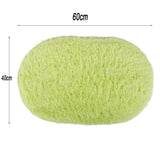 Maxbell Bedroom  Mat Rug Faux Fur Carpet Floor Cover Non-slip -Green
