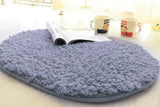 Maxbell Bedroom  Mat Rug Faux Fur Carpet Floor Cover Non-slip -Gray