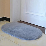 Maxbell Bedroom  Mat Rug Faux Fur Carpet Floor Cover Non-slip -Gray