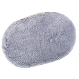 Maxbell Bedroom  Mat Rug Faux Fur Carpet Floor Cover Non-slip -Gray