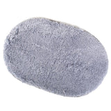 Maxbell Bedroom  Mat Rug Faux Fur Carpet Floor Cover Non-slip -Gray