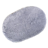 Maxbell Bedroom  Mat Rug Faux Fur Carpet Floor Cover Non-slip -Gray