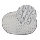Maxbell Bedroom  Mat Rug Faux Fur Carpet Floor Cover Non-slip -Gray