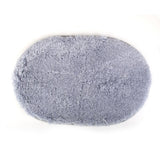 Maxbell Bedroom  Mat Rug Faux Fur Carpet Floor Cover Non-slip -Gray