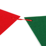 Maxbell 10pcs Triangle Flag Garland Banner Party Christmas Xmas Decoration