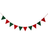 Maxbell 10pcs Triangle Flag Garland Banner Party Christmas Xmas Decoration