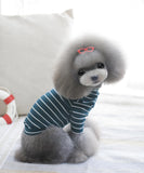 Maxbell Maxbell Pet Dog Puppy Coat Stylish Sleeve Bottoming Shirt Clothes Blackish green XXL