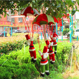 Maxbell Christmas Tree Hanging Decoration Red Santa Claus in Parachute Ornament