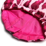Maxbell Maxbell Pet Dog Rose Leopard Pattern Cotton-padded Vest Clothes Coat Apparel Size S