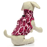 Maxbell Maxbell Pet Dog Rose Leopard Pattern Cotton-padded Vest Clothes Coat Apparel Size S