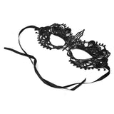 Maxbell Women Black Sexy Venetian Masquerade Pointed Eye Mask Lace Party Fancy Dress