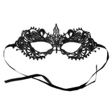 Maxbell Women Black Sexy Venetian Masquerade Pointed Eye Mask Lace Party Fancy Dress