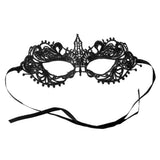 Maxbell Women Black Sexy Venetian Masquerade Pointed Eye Mask Lace Party Fancy Dress